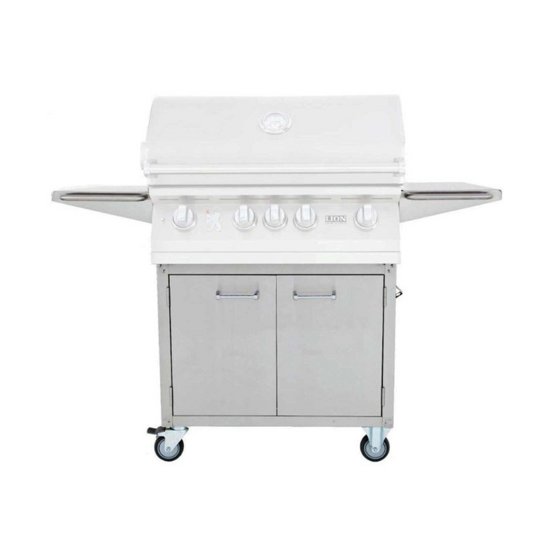 Lion 32-Inch Stainless Steel Grill Cart With Access Doors for L75000 (BBQ Grill not included)