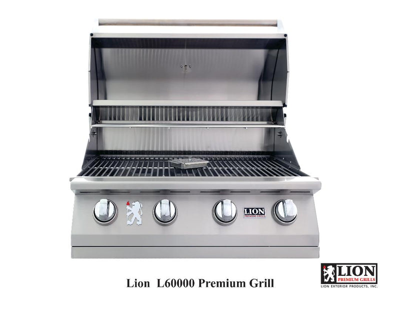 Lion 32-Inch Stainless Steel Built-In Grill - L60000
