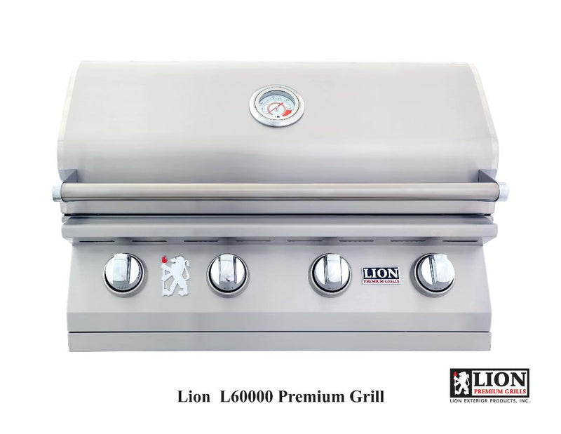 Lion 32-Inch Stainless Steel Built-In Grill - L60000