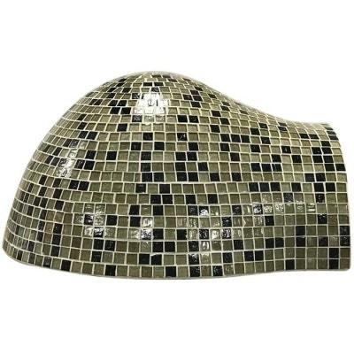 HPC Forno Hybrid Gas/Wood Fueled Mosaic Tile Pizza Oven on Wheeled Cart