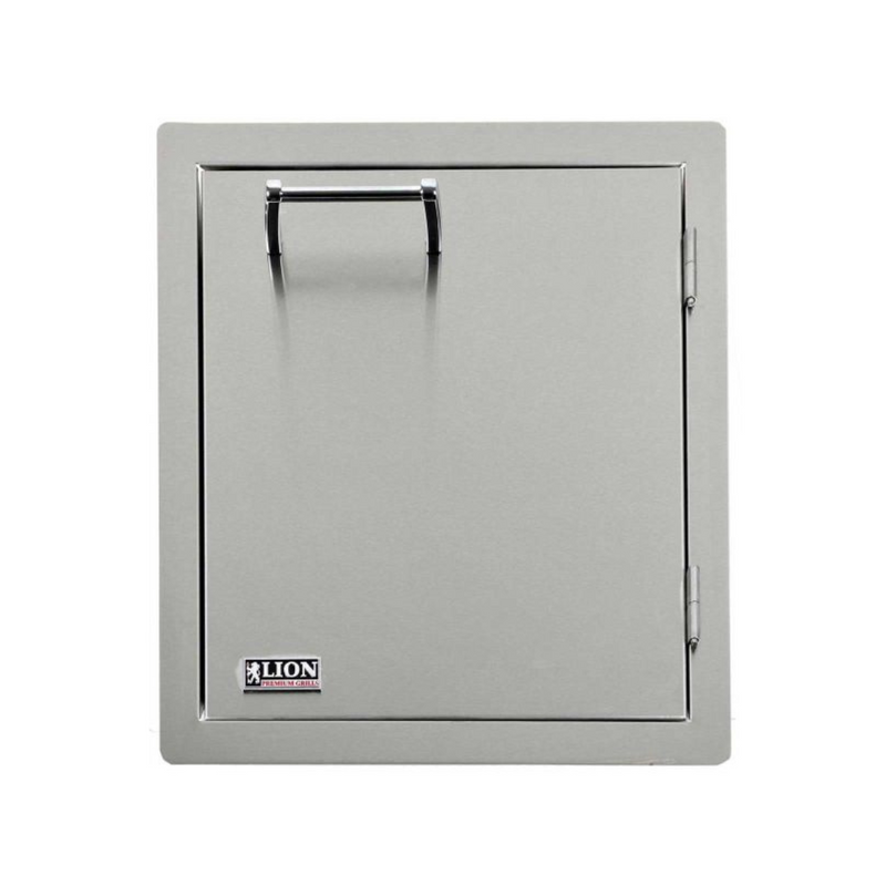 Lion 17-Inch Access Door With Towel Rack - Vertical