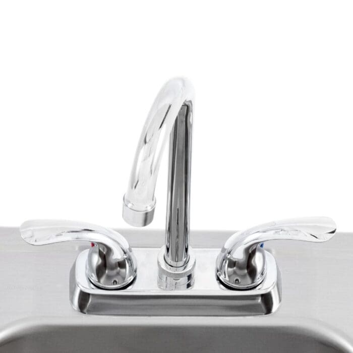 Lion 15" X 15" Outdoor Stainless Steel Sink With Hot/Cold Faucet