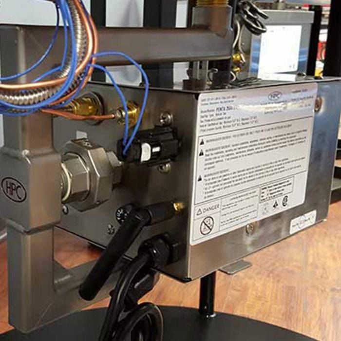 HPC Fire Torpedo H-Burner with Pan Electronic Ignition Gas Fire Pit Kit