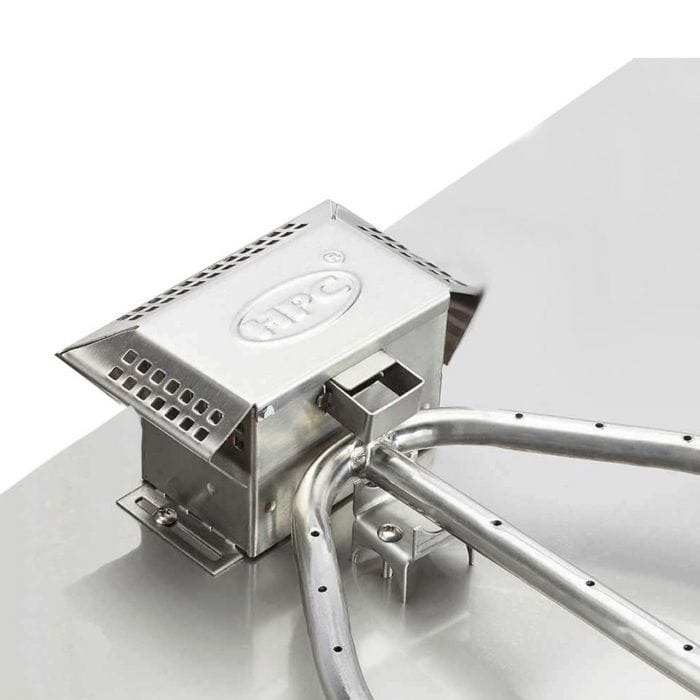 HPC Fire Torpedo H-Burner with Pan Electronic Ignition Gas Fire Pit Kit