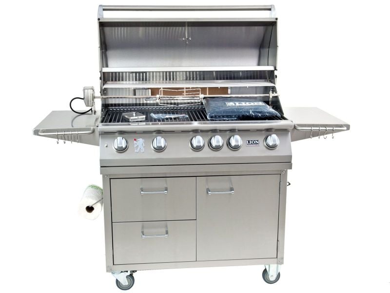 Lion 40-Inch Stainless Steel Free Standing Grill - L90000
